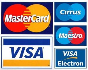 Cirrus, Maestro, MasterCard и Visa (Plus)