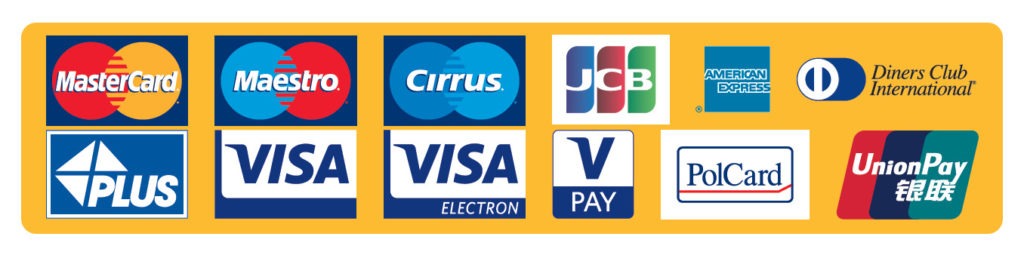 Карты Visa, MasterCard, Maestro и Cirrus