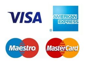 Mastercard, Visa, Cirrus и Maestro, American Express