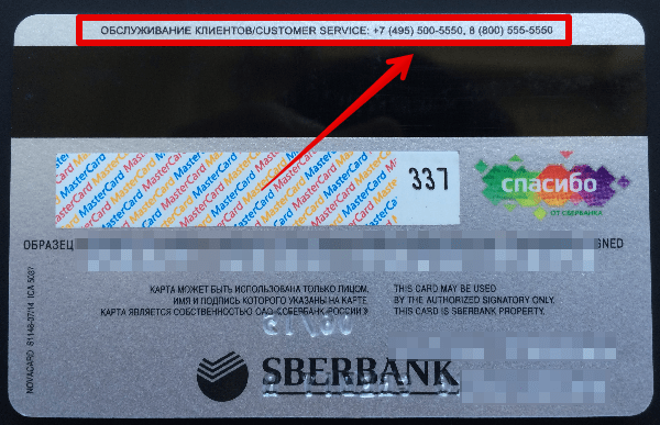 Узнать телефон по банковской карте
