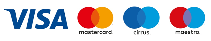 Visa, Mastercard, Cirrus и Maestro